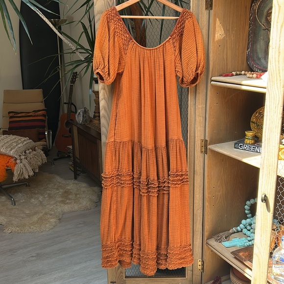 Free People Rust Maxi Dress - Picture 11 of 15